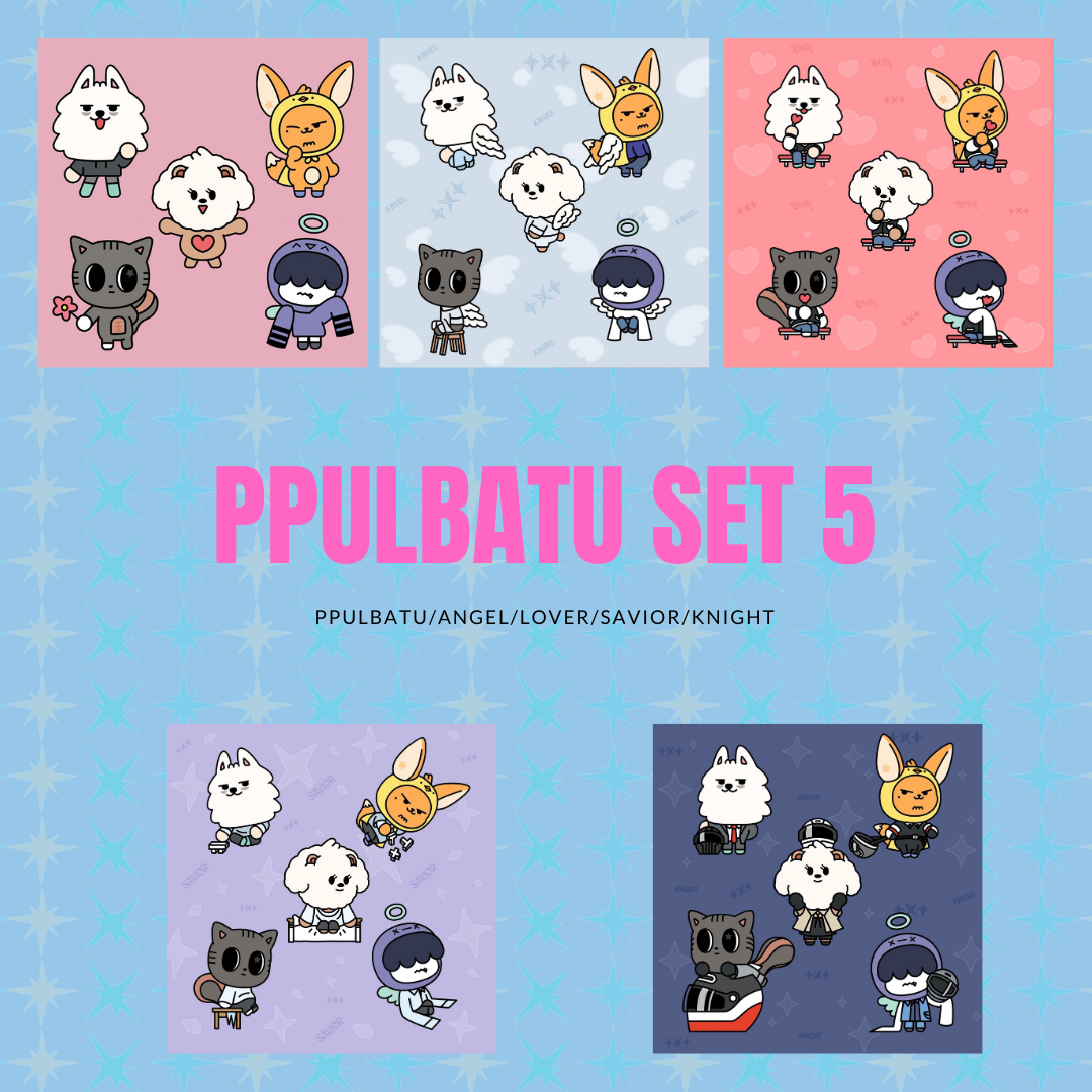 (TXT) PPULBATU STICKERS GLITTER