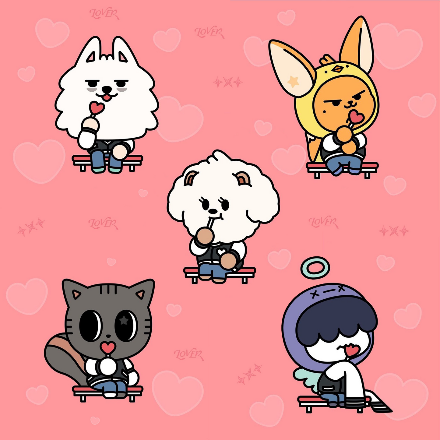 (TXT) PPULBATU STICKERS GLITTER